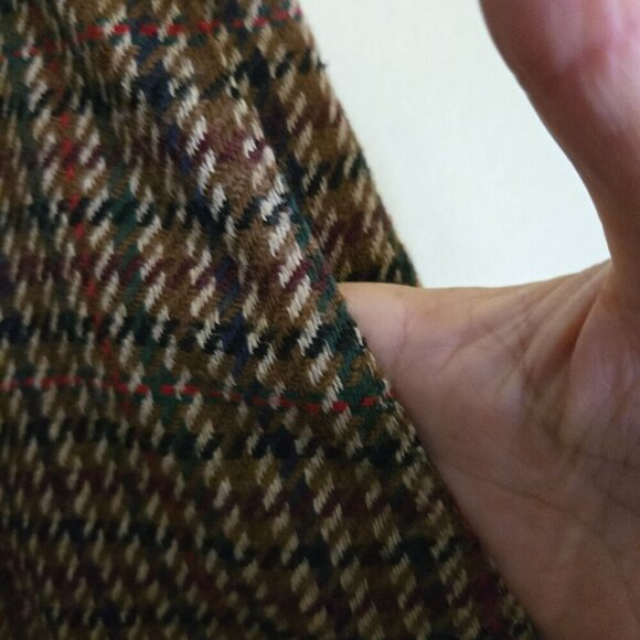 Vintage Country Sport David Smith Wool Blend Plaid Fully Lined Pants Size 16p - Picture 3 of 6